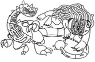 Imagem para colorir - Yarnaby - Poppy Playtime 4 - Pianosaurus