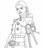 Imagem para colorir - Cassidy Quinn

 - Fortnite - Fora da lei