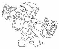 Hoja para colorear - Aspecto pro Colt astral - Brawl Stars - Arenas Oscuras