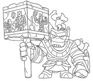 Dibujo descargable - Frank momia - Brawl Stars - Arenas Oscuras