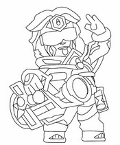Disegno scaricabile - Buster Equilibrium - Brawl Stars - Super Brawl