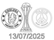 Kleurplaat FIFA Clubwereldkampioenschap 2025