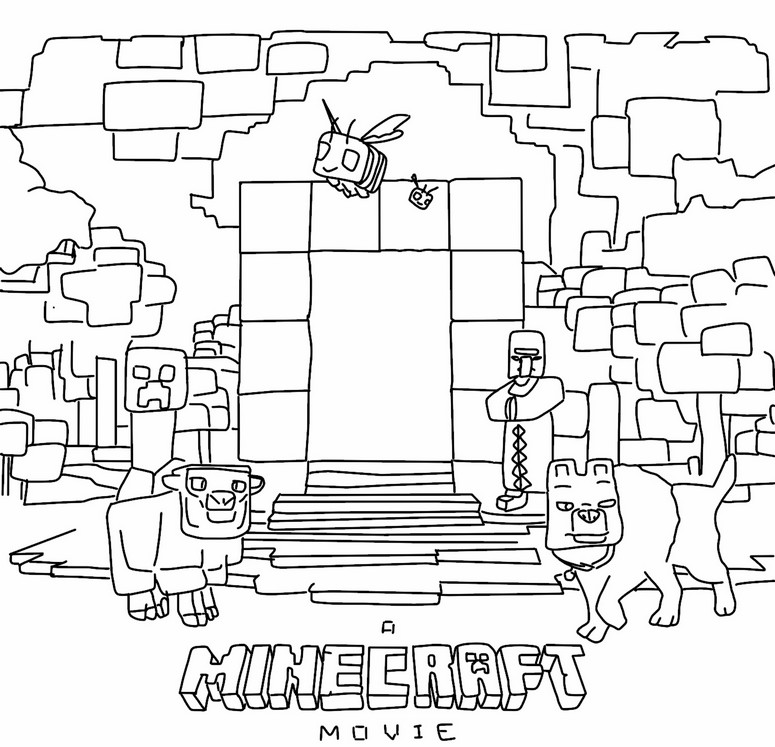 Minecraft Filmen M larbok Gratis Att Skriva Ut Minecraft Filmen M larbok Gratis Att Skriva Ut
