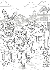 Drawing to color - Henry - A Minecraft Movie