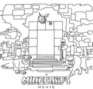 Coloring sheet - A Minecraft Movie - A Minecraft Movie