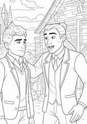 Desenho gratuito - Braxton & Maximus - Supernatural Academy