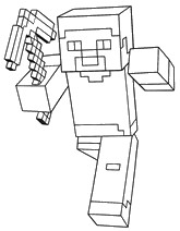 Desenho para imprimir - Personagem - Minecraft