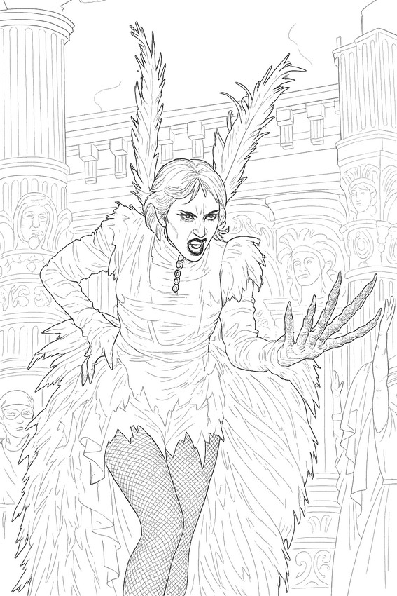 Coloring page Lady Gaga