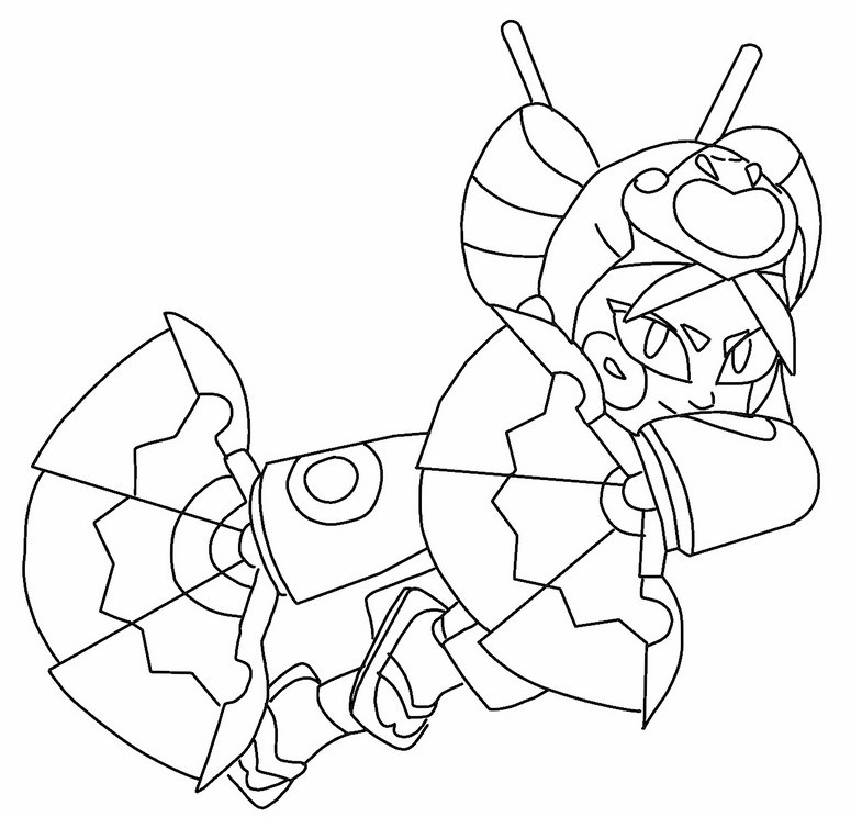 Desenho para colorir Kaze