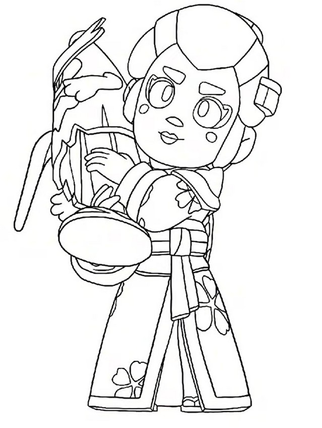 Desenho para colorir Piper Kasa-obake