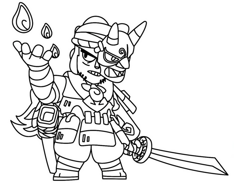 Desenho para colorir Kenji Amaldiçoado