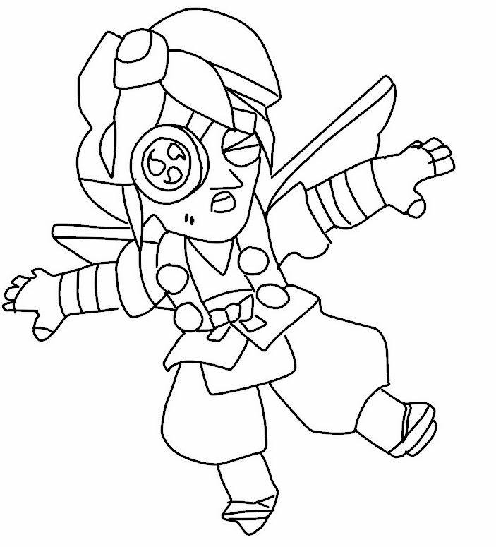 Desenho para colorir Angelo tengu