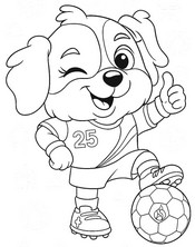 Gratis målarbild - Maskot - UEFA dam-EM 2025