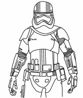 Coloriage - Capitaine Phasma - Fortnite - Star Wars