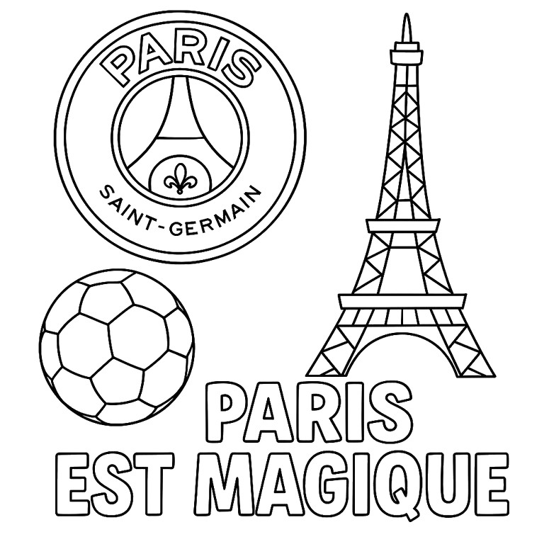 Coloriage Paris est magique