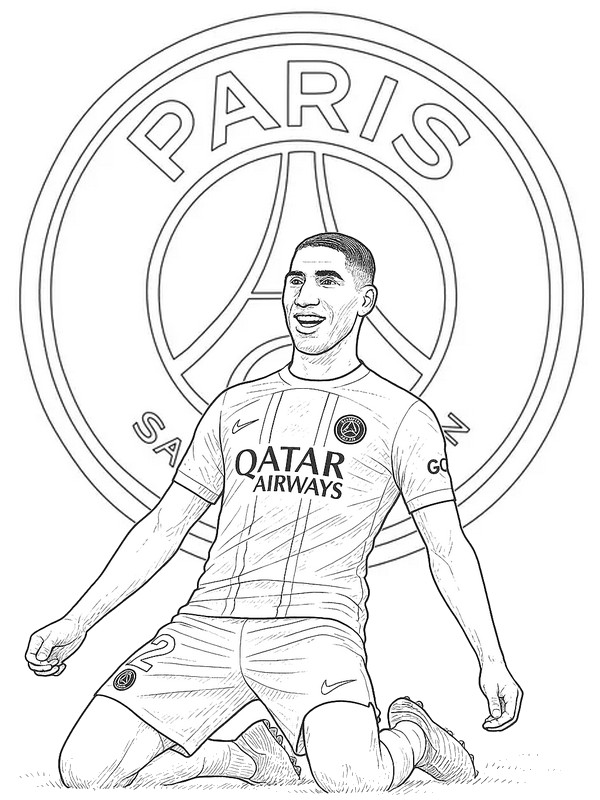 Coloriage Hakimi