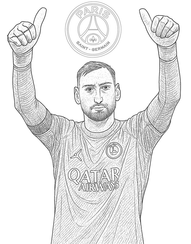 Coloriage Donnarumma