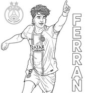 Disegno gratuito - Ferran Torres - PSG Paris-Saint-Germain