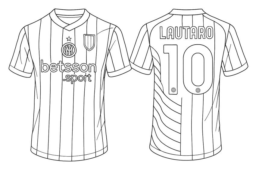 Coloriage Lautaro Martínez
