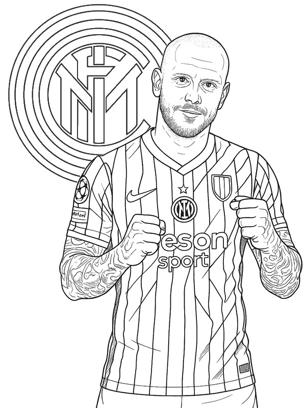 Coloriage Federico Dimarco