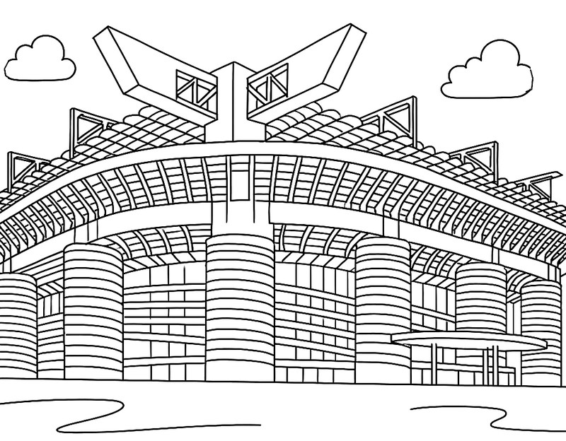 Coloriage Le stade San Siro