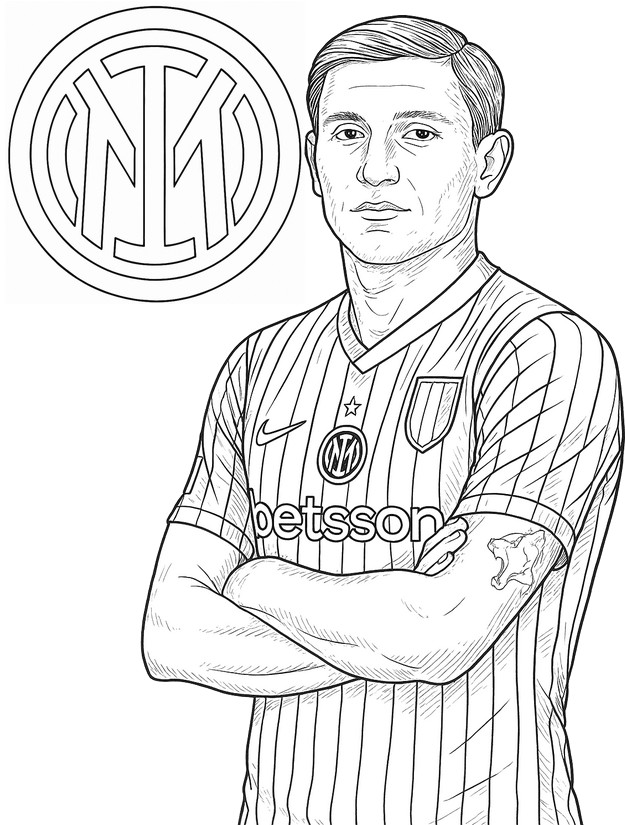 Coloriage Nicolò Barella