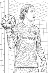 Ausmalbild - Yann Sommer - Inter Mailand