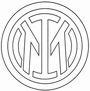 Ausmalbild - Neues Logo - Inter Mailand