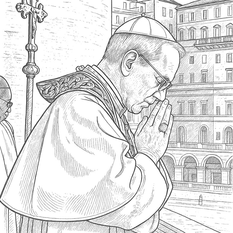 Disegno da colorare Preghiera