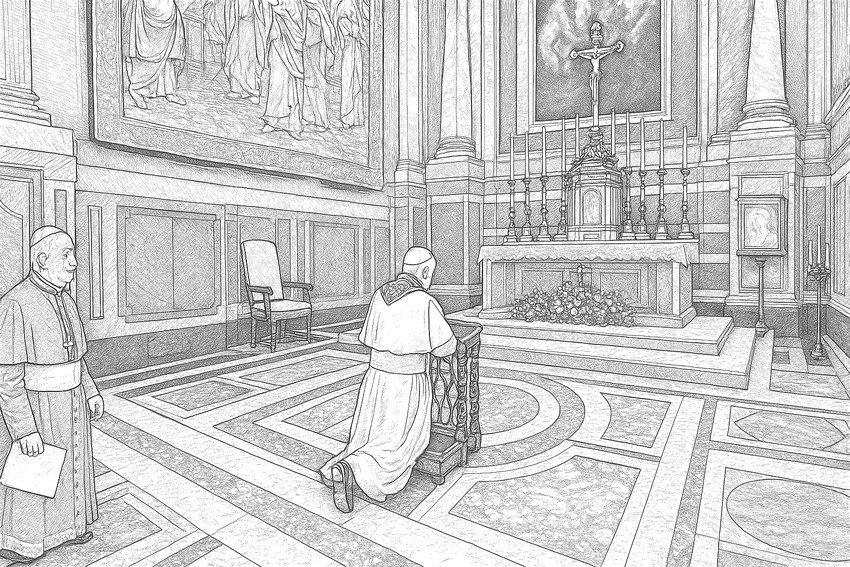 Disegno da colorare In ginocchio