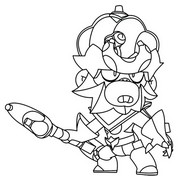 Coloring sheet - Monstro Mico - Brawl Stars - Crush the Kaiju