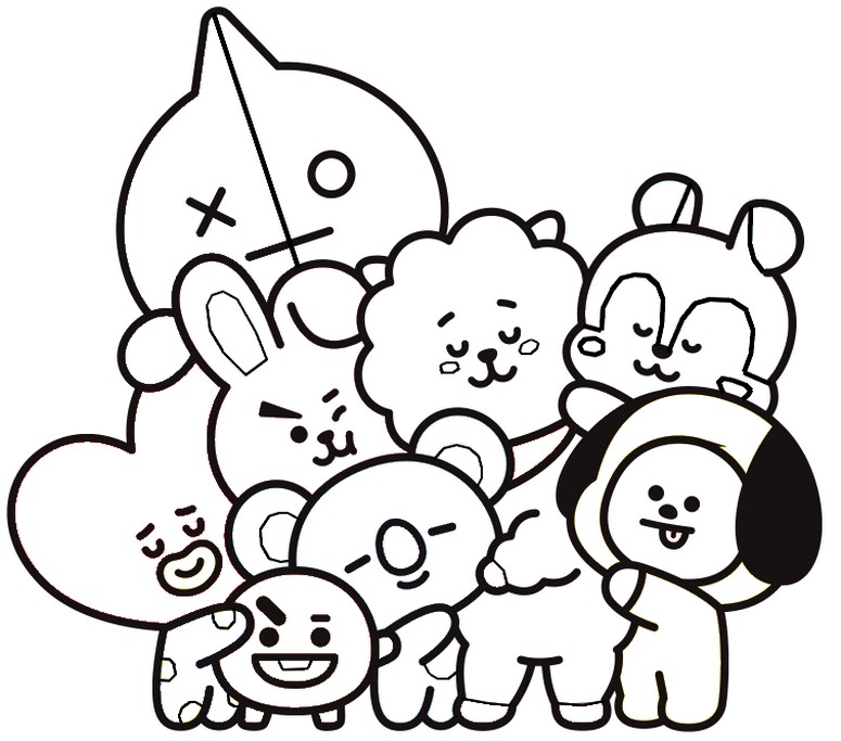Coloriage BT21