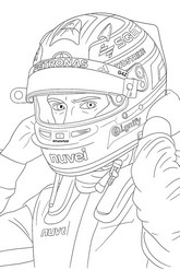 Image to color - George Russell - Formula 1
