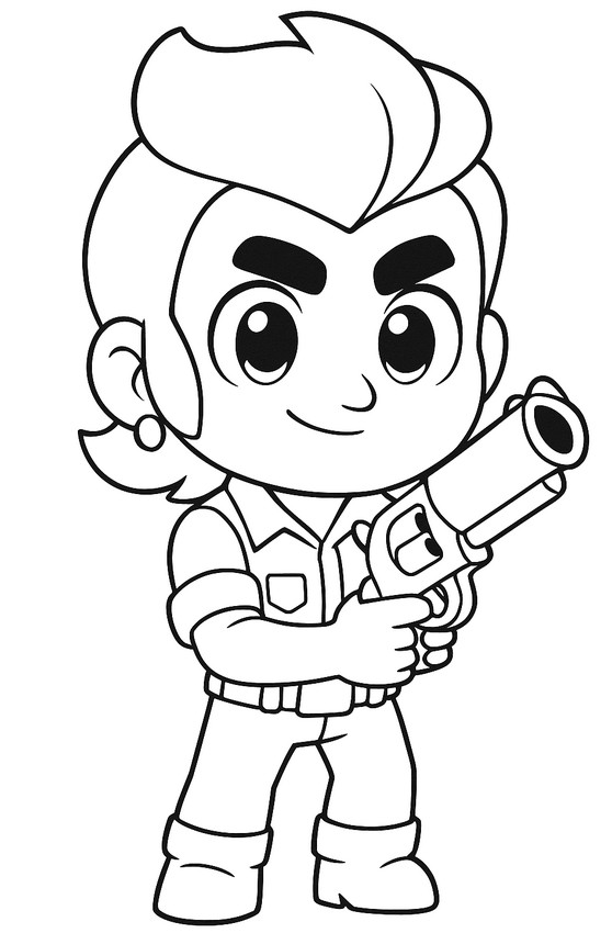 Kleurplaat Colt