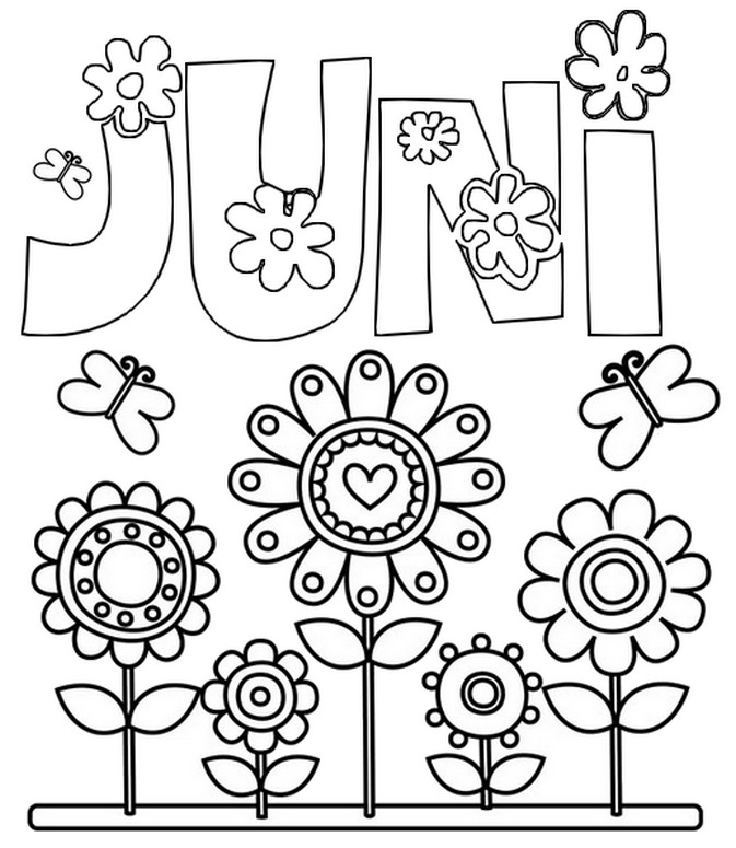 Dibujo para colorear Juni