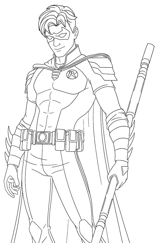 Kolorowanka Robin