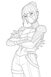 Desenho para imprimir - Kor - Fortnite - Super