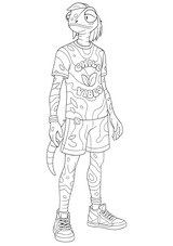 Desenho para imprimir - Ziggy - Fortnite - Super