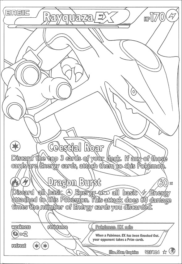 Malvorlagen Rayquaza-EX