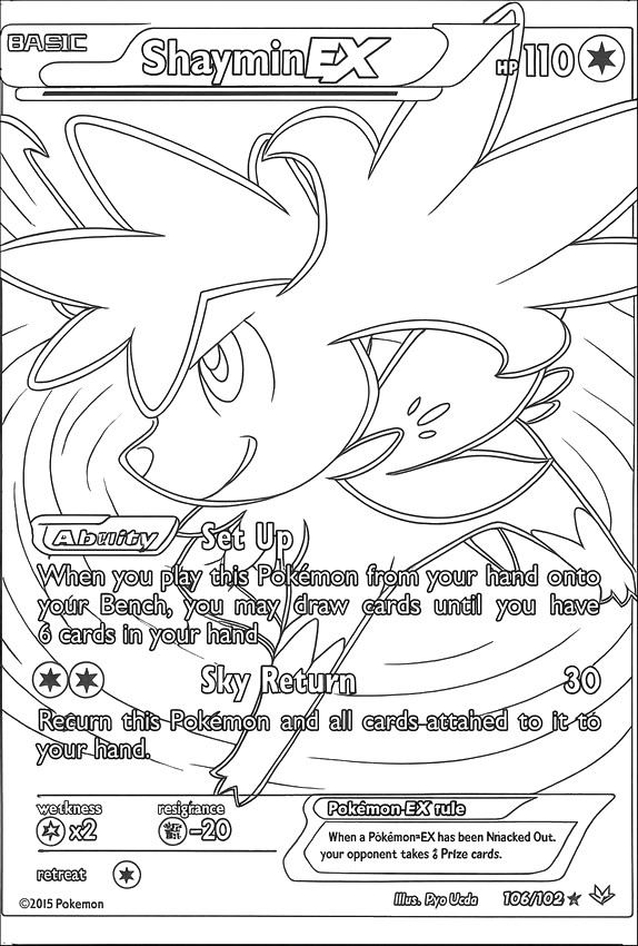 Malvorlagen Shaymin-EX