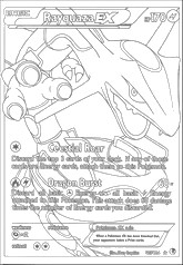 Disegno scaricabile - Rayquaza-EX - Carte Pokémon Full Art