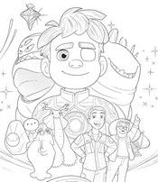 Illustrazione da colorare - Elio e i suoi amici - Elio
