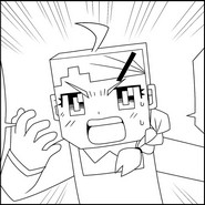 Ilustração para colorir - Elma White - Minecraft O mangá