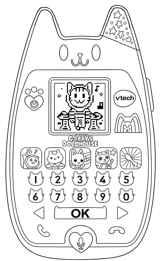Kleurplaat Telefoon