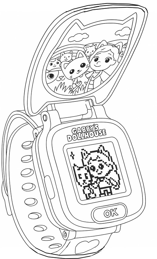 Kleurplaat Horloge