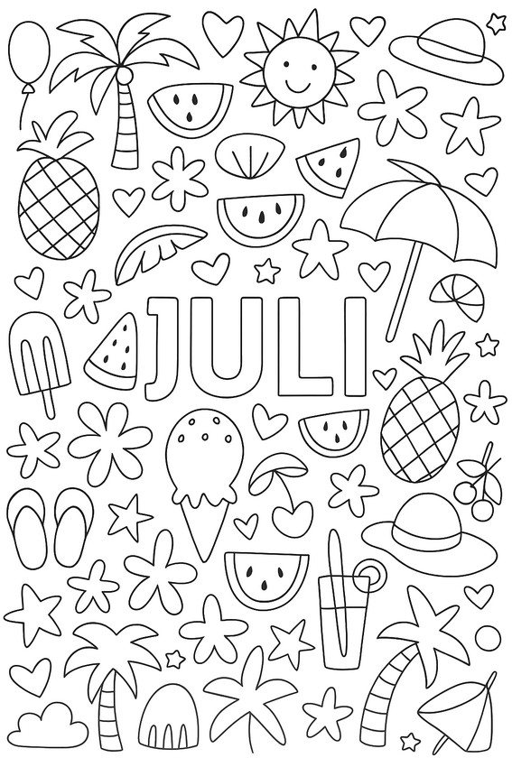 Dibujo para colorear Juli