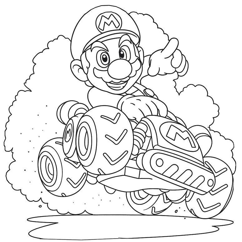 Coloriage Mario