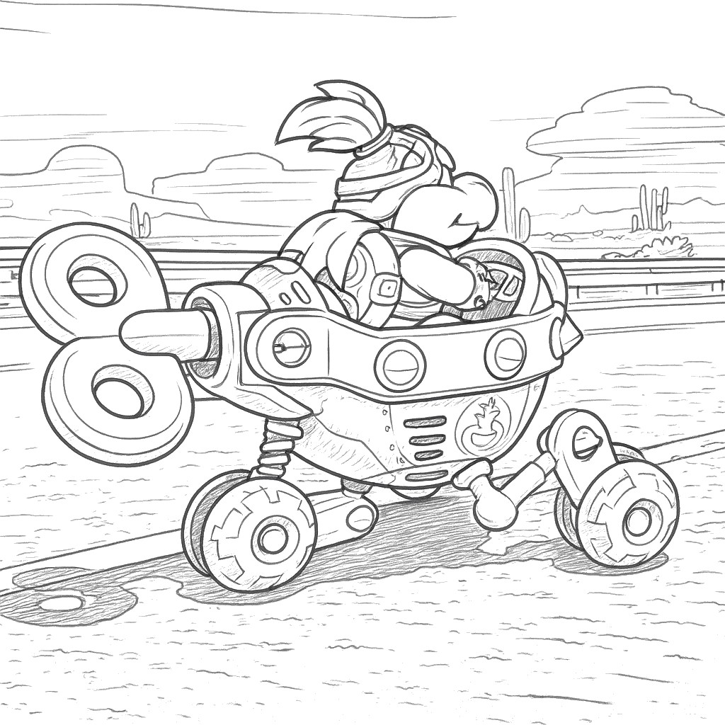 Coloriage Bowser Jr.