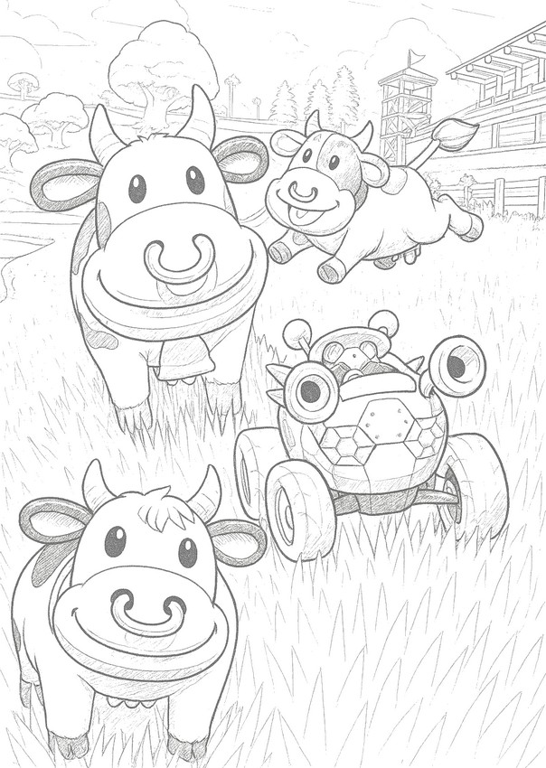 Coloriage Vaches