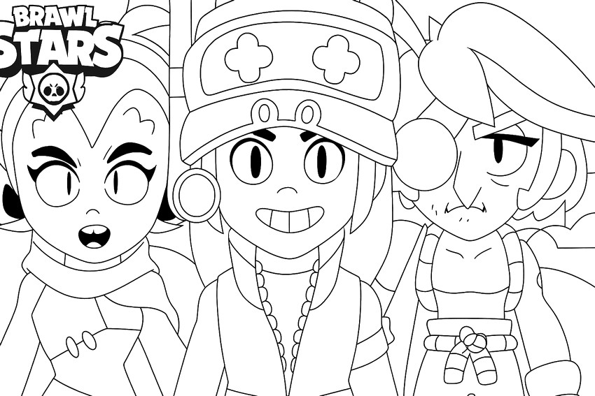 Desenho para colorir O Trio Definitivo